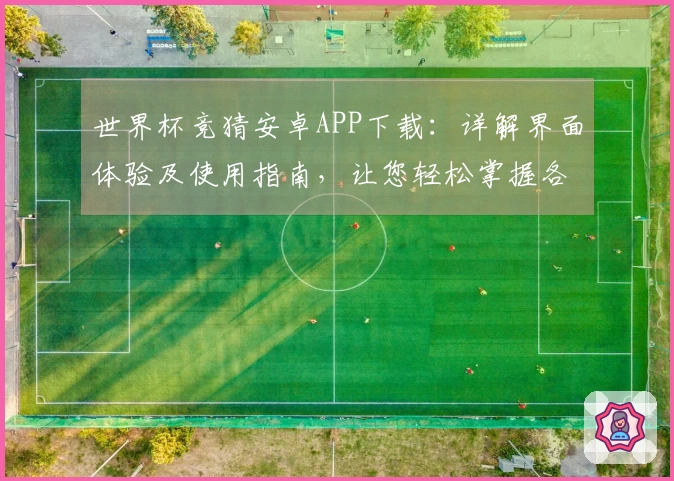 世界杯竞猜安卓APP下载：详解界面体验及使用指南，让您轻松掌握各项功能
